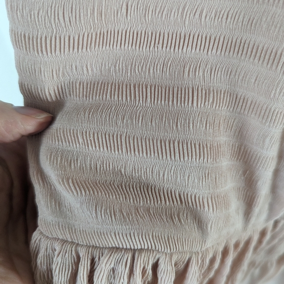 Beautiful French Connection beige sheer halter dress - Picture 7 of 8